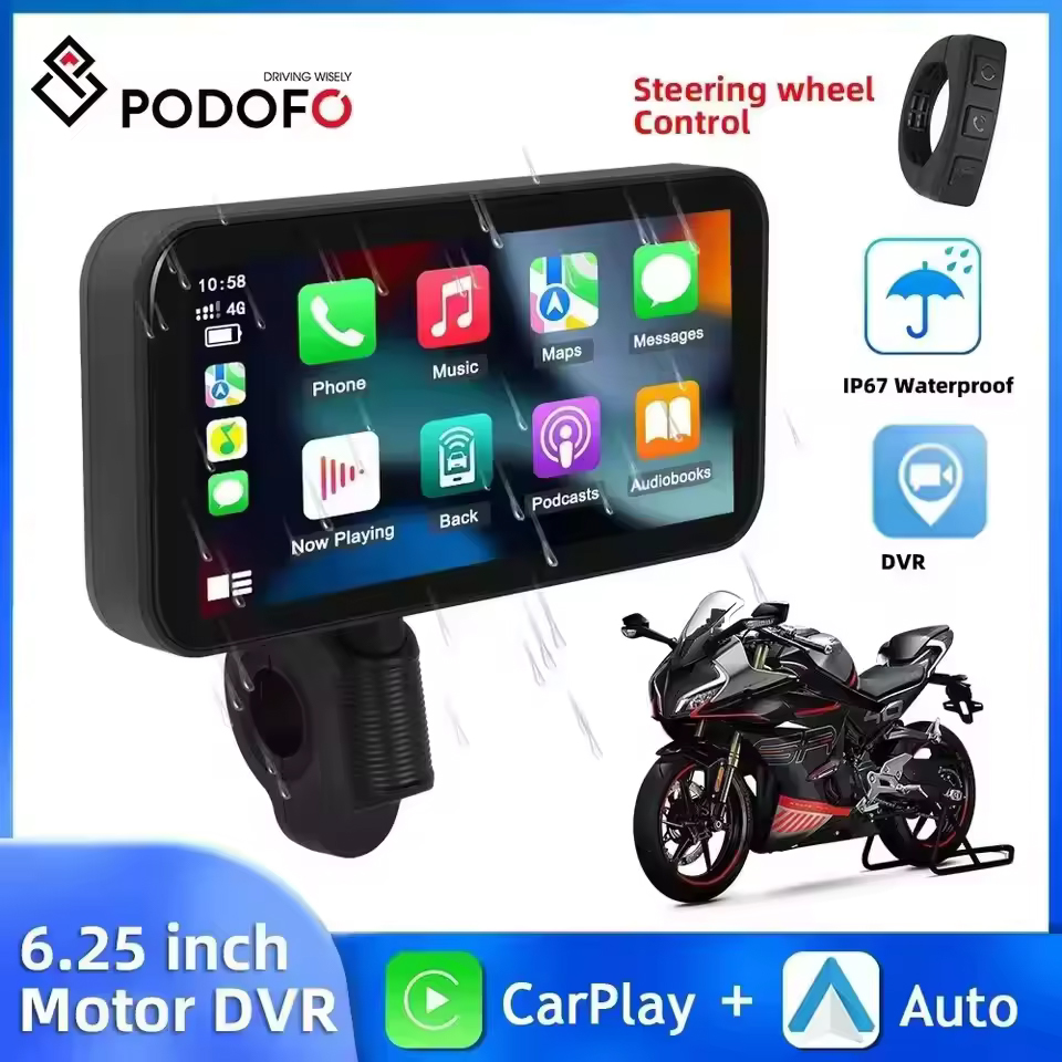 Smart Home Orvibo - Podofo Motorrad Navigation Carplay 6.25 ''Smart