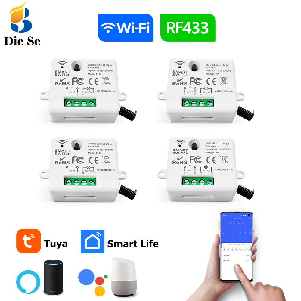 Smart Home Improvement - Tuya WiFi Smart Lichtschalter 433 MHz