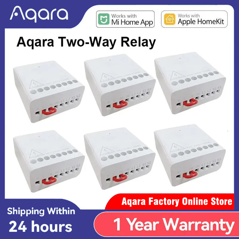 Smart Home Future - Original Aqara Smart Zweiwege-Steuermodul Relais-Schalter-Controller Zigbee