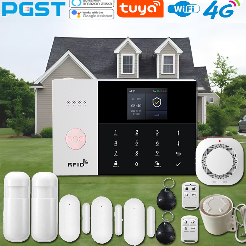 Smart Home Kits - PGST PG-105 Smart Home Sicherheitsalarmsystem-Set Tuya