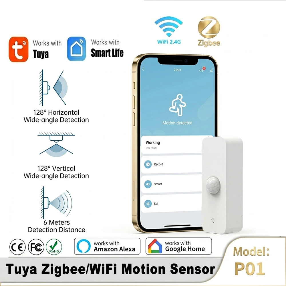 Smart Home Yale - Intelligenter PIR-Bewegungssensor WiFi Zigbee Bewegungsmelder für