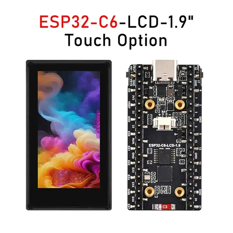 Smart Home Esp32 - ESP32-C6 1,9-Zoll-LCD-Bildschirm-Entwicklungsboard 170×320, unterstützt WLAN und