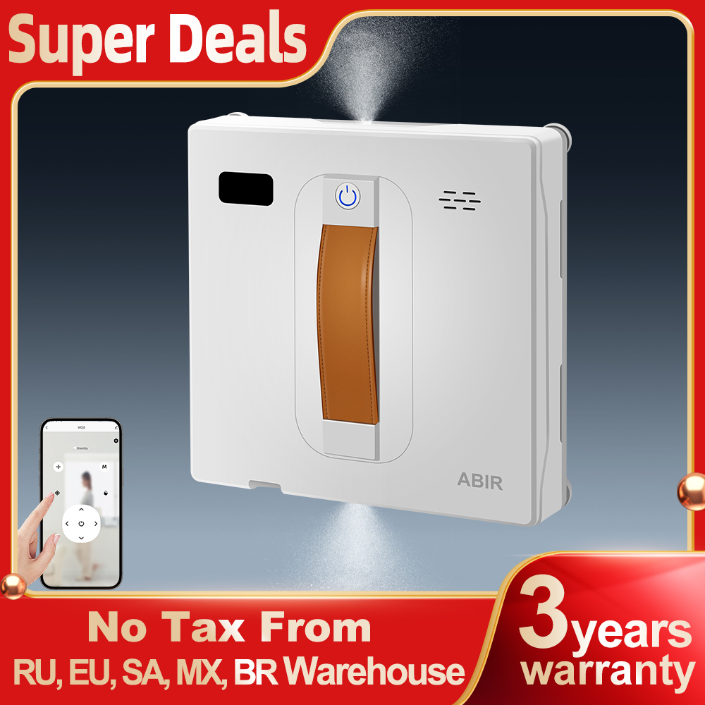 Vacuum Cleaner Smart Home - Roboter-Fensterreiniger ABIR WD8, Doppel-Wassersprühdüsen, Intelligenter Speicher,