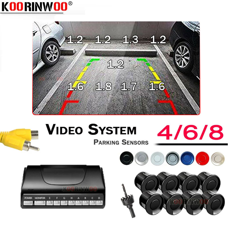 Smart Home Orvibo - Koorinwoo Sichtbare Video-Parksensoren 8/6/4 Sonden Hintergrundbeleuchtung
