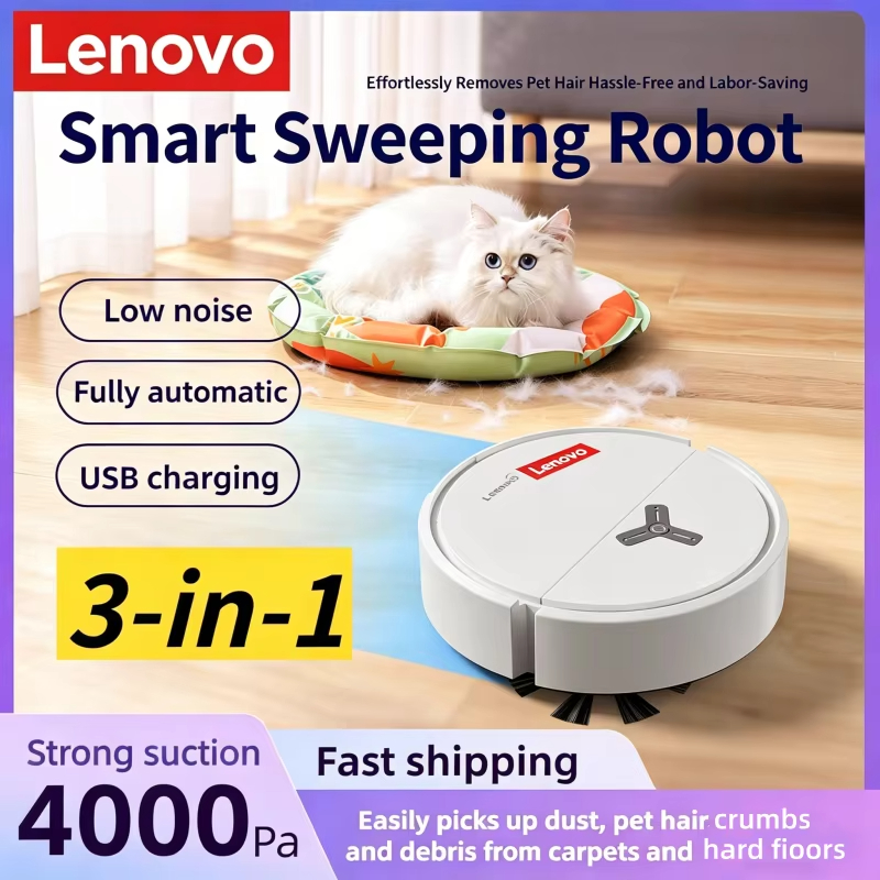 Vacuum Cleaner Smart Home - Lenovo 3-in-1 Intelligenter Saugroboter Staubsauger 4000Pa