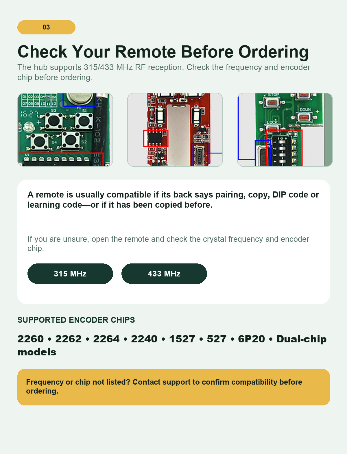 315/433MHz RF-Fernbedienungs-L – Smart Home Hub Samsung Bewertung und Preis