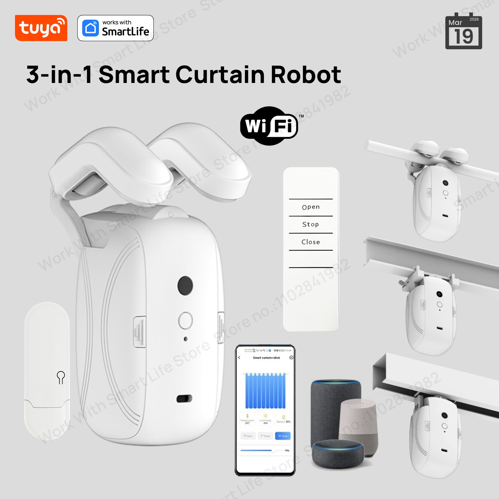 1/2 Stück Tuya Smart WiFi Vorh – Smart Home Gira Bewertung und Preis