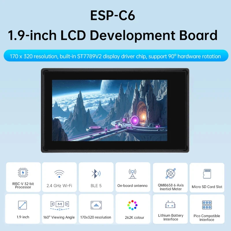 ESP32-C6 1,9-Zoll-LCD-Bildschi – Smart Home Esp32 Bewertung und Preis