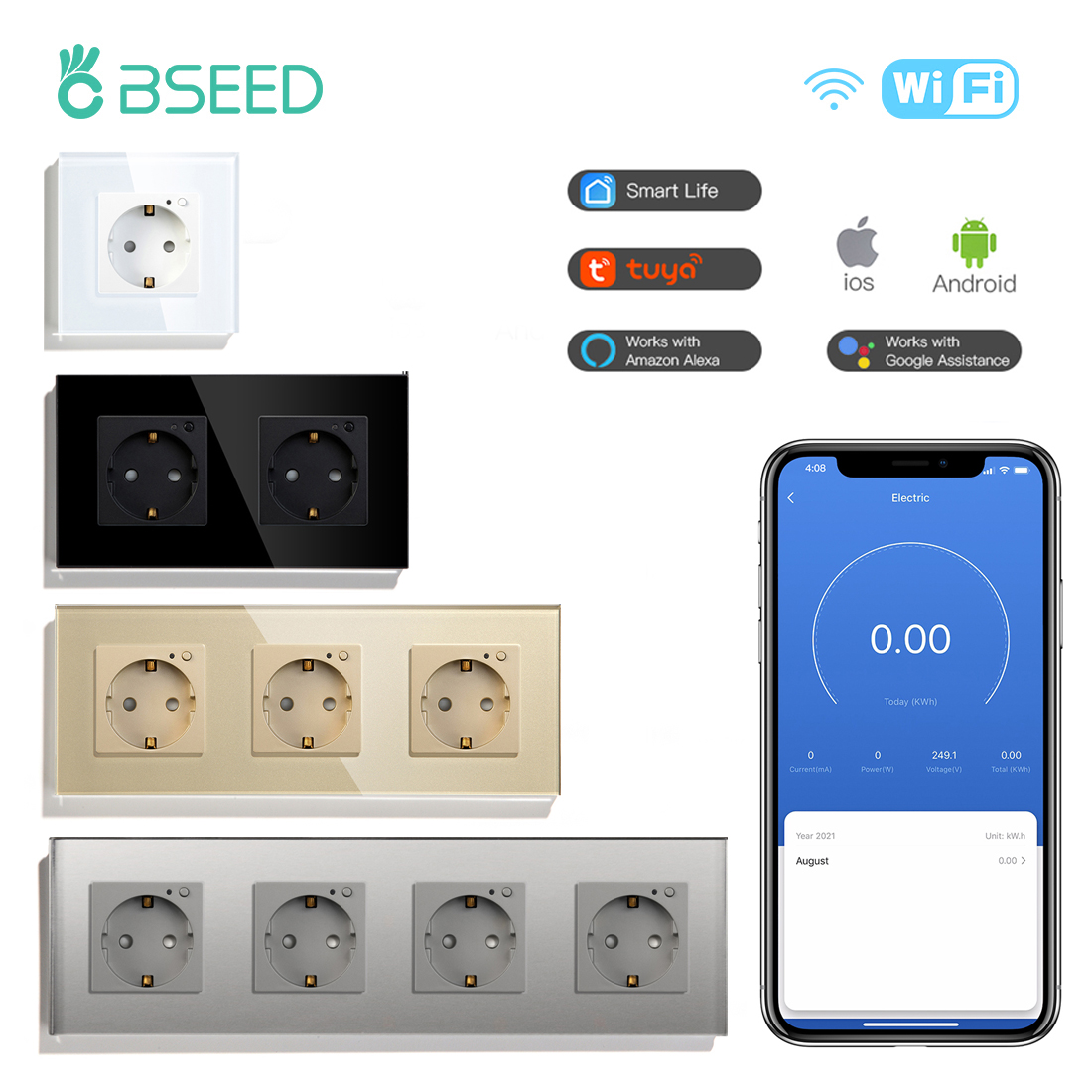 BSEED EU Elektrische Wifi Smar – Smart Wall Socket Bewertung und Preis